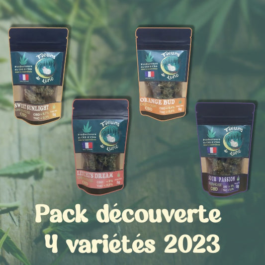 Pack Découverte 4 variétés CBD 2023